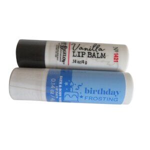 Bath & Body Works / C.O. Bigelow - 2 Lip Balms (BIRTHDAY FROSTING & VANILLA) NWT